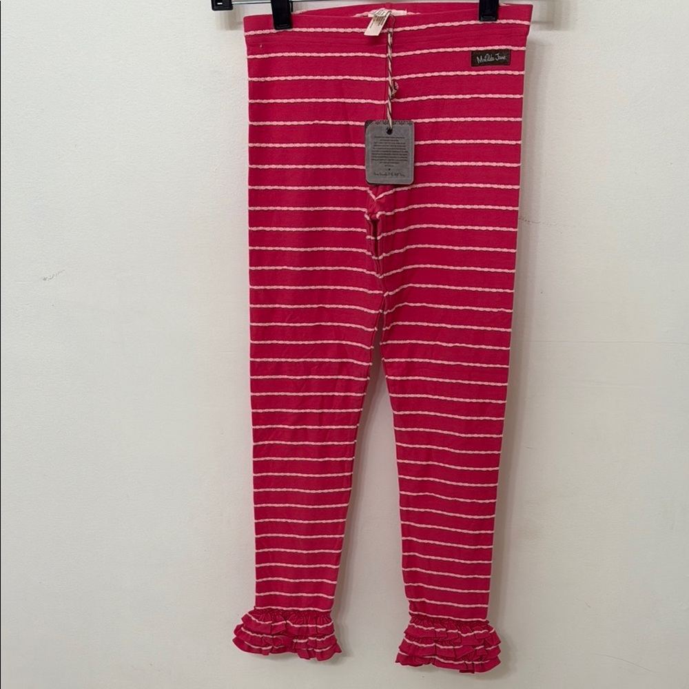 NWT Matilda Jane Friends Forever Striped Ruffled Leggings